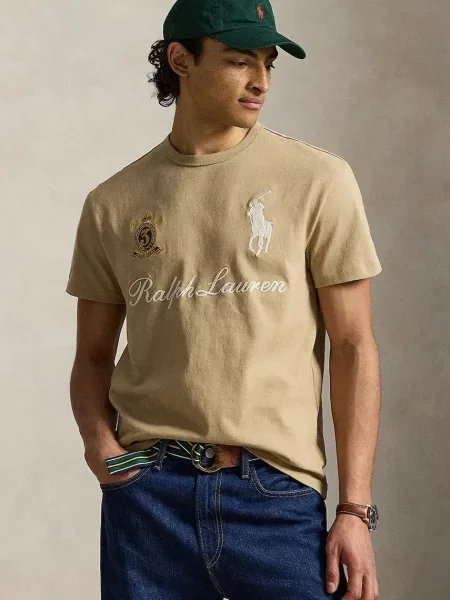Polo Ralph Lauren tricou pentru bărbați din maro