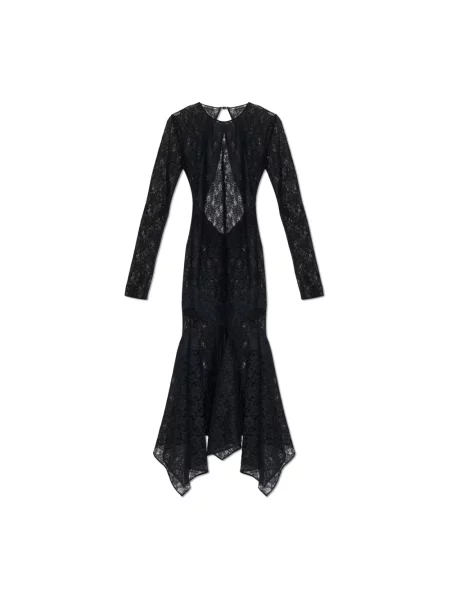 Sukienka The Attico koronkowa czarna