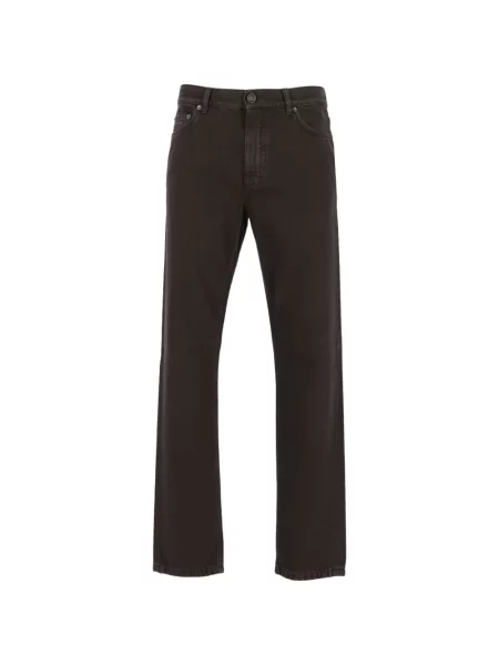 Jeansy Zegna brązowe