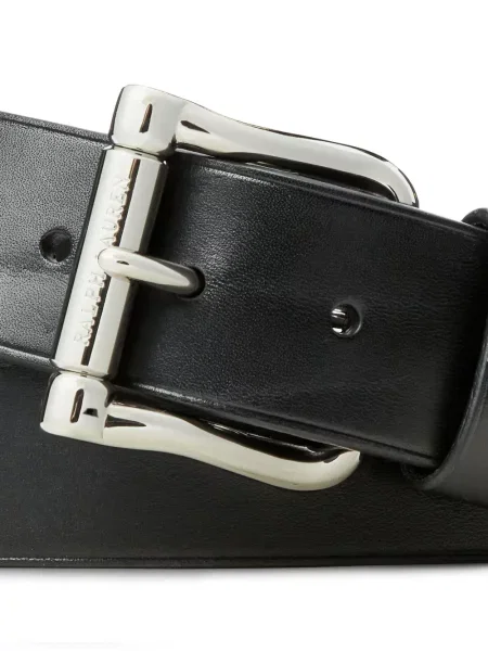 Curea Ralph Lauren Purple Label din piele negru