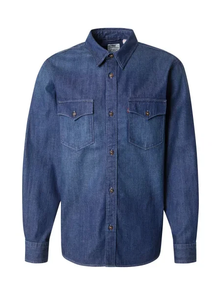 Levi's® cămașă de blugi Western Bleumarin albastru