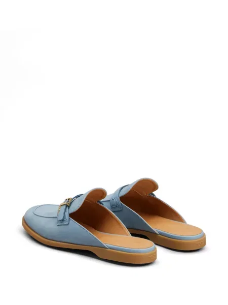 Papuci tip mules Tod's din piele albastru