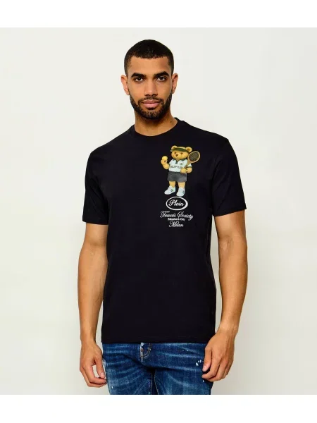 Philipp Plein Tricou Teddy Tennis Society negru