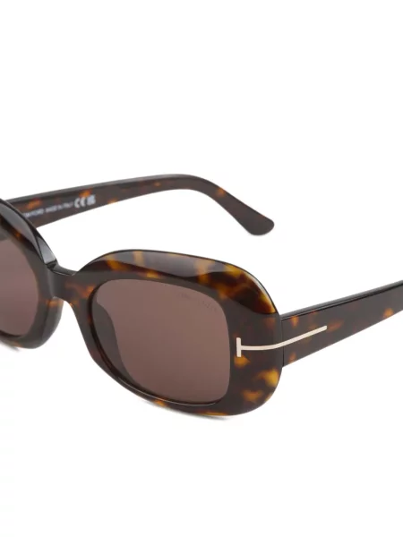 Ochelari de soare ovali Tom Ford maro