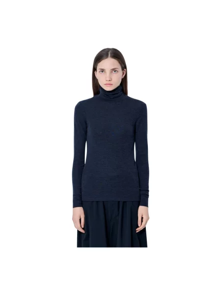 Sweter z golfem Róhe wełniany do golfa szary