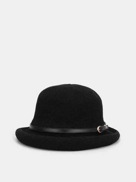 Шляпа Braska без косточек черная