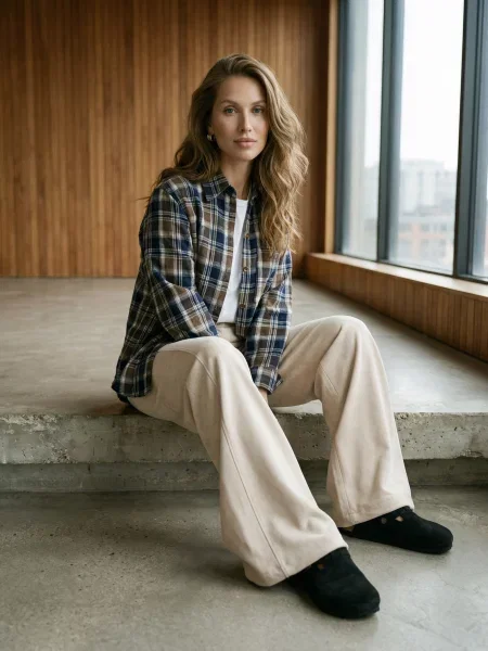 Сорочка в клітинку Seventeen кашемір синій