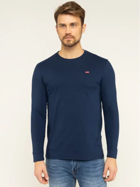 Majica z dolgimi rokavi Levi's® modra