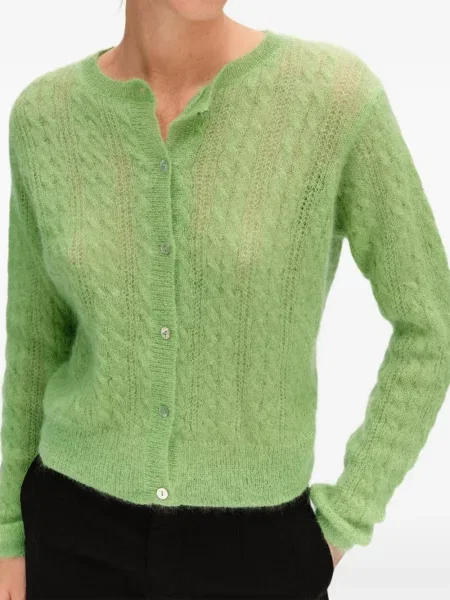 Cardigan Bimba Y Lola de mohair verde