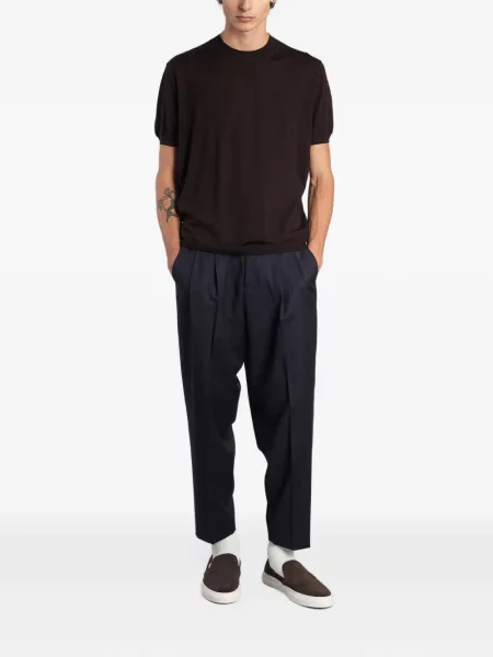 Tricou Low Brand tricotate maro