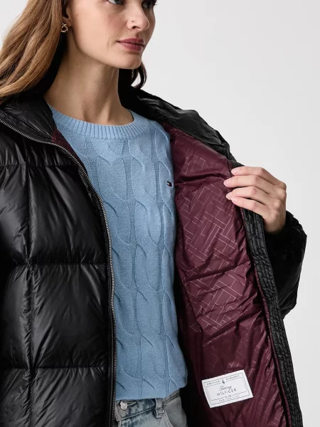Tommy Hilfiger пухено яке дамско черно