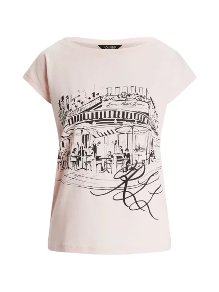 Tricou Lauren Ralph Lauren cu imagine roz