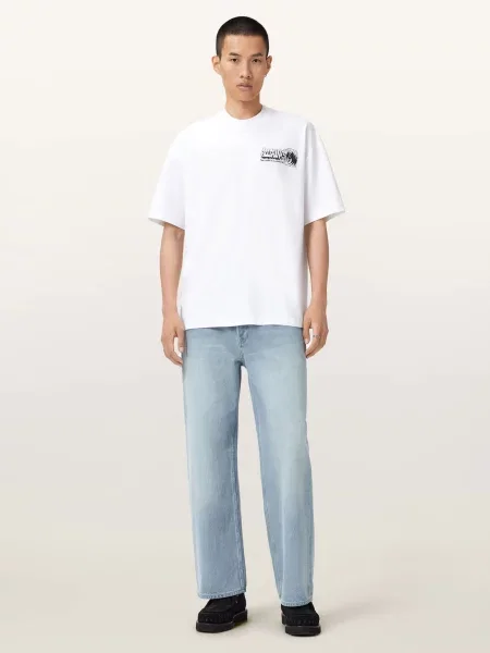 Футболка All Saints Burnout білий