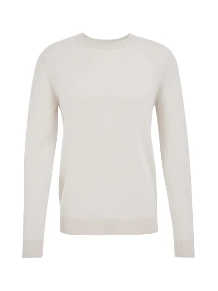 WE Fashion Pulover off-bela bela