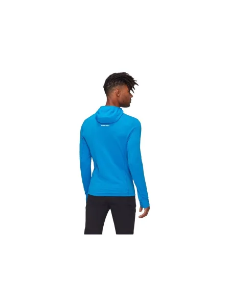Pánska trekingová mikina Mammut Taiss Light ML s kapucňou glacier blue modrá