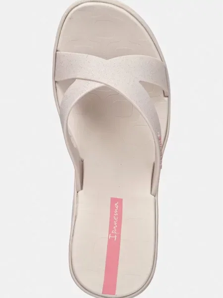 Női papucsok Ipanema High Fashion II Slide beige/glitter/pink. Méret: 38 EU bézs