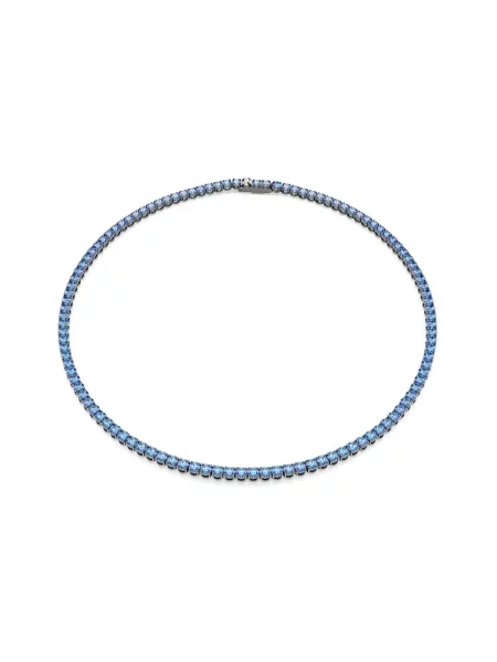 Naszyjnik Swarovski do tenisa niebieski