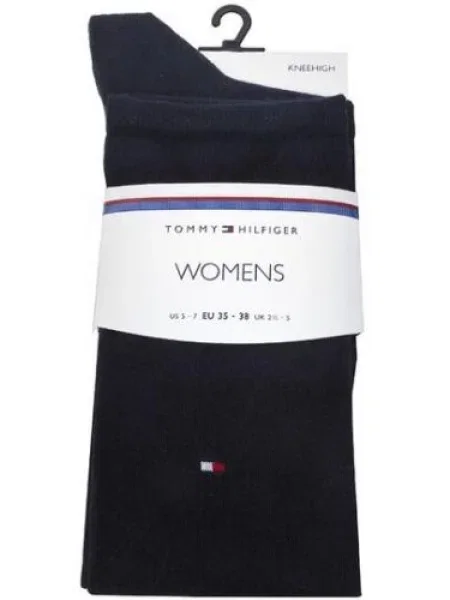 Tommy Hilfiger Underwear Podkolienky tmavomodrá / červená biela