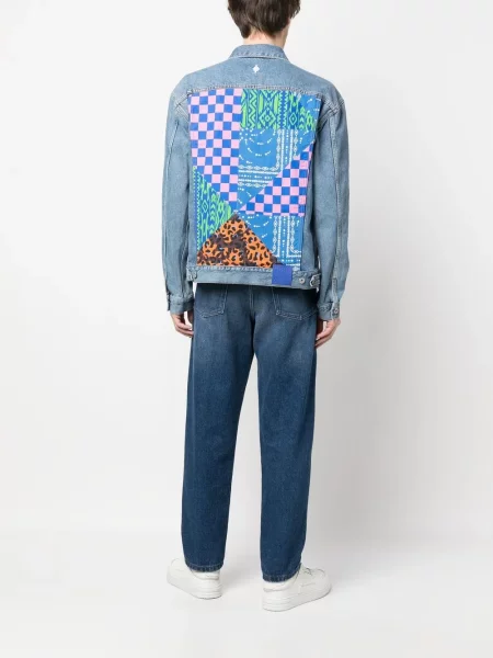 Džinsinė striukė Marcelo Burlon County Of Milan mėlyna