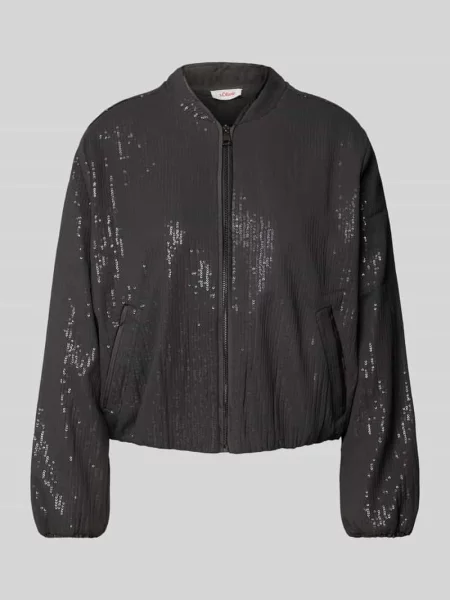 Bomberka o kroju regular fit z cekinowym obszyciem S.oliver Red Label