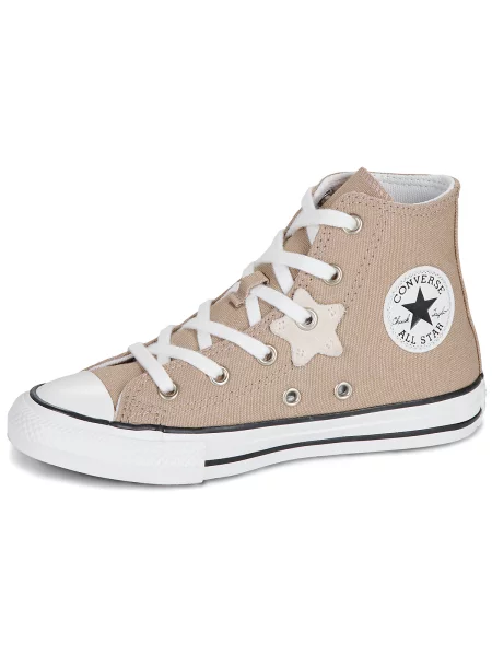 Členkové topánky Converse béžová