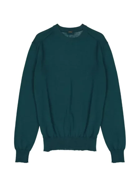 Pulover Herno cu decolteu rotund verde