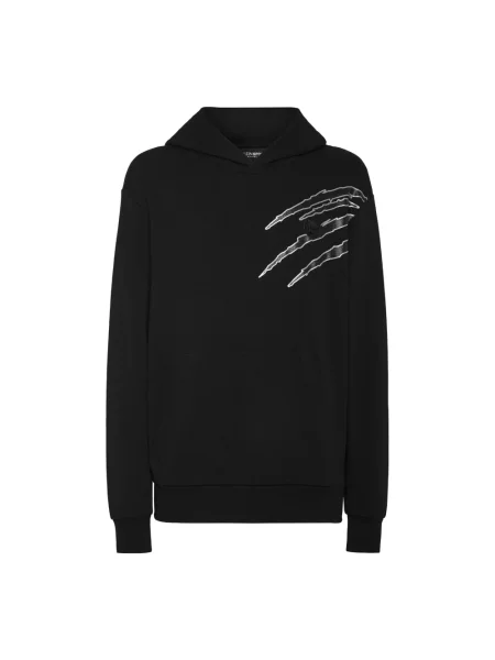Bluza z kapturem Plein Sport czarna