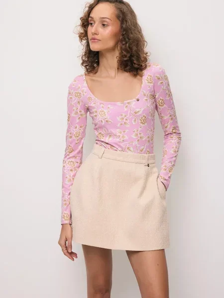 Bizuu spódnica BREDA beżowa