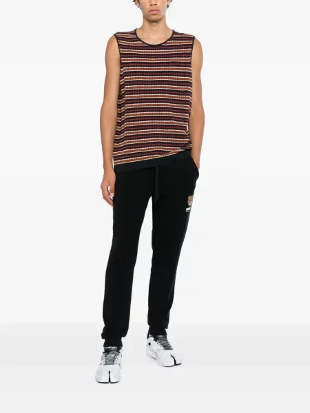 Ursuleț de pluș pantaloni Moschino alergare cu cordon negru