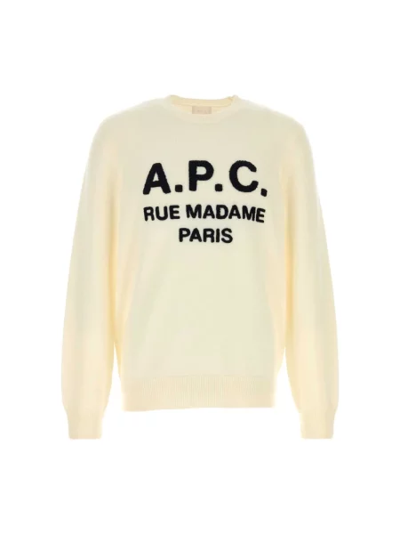 Sweter A.p.c. wełniany żółty