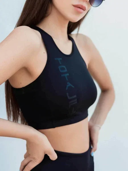 Спортивный топ Totalfit черный