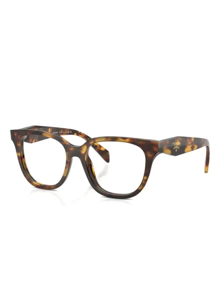 Ochelari de soare rotunzi Prada Eyewear maro