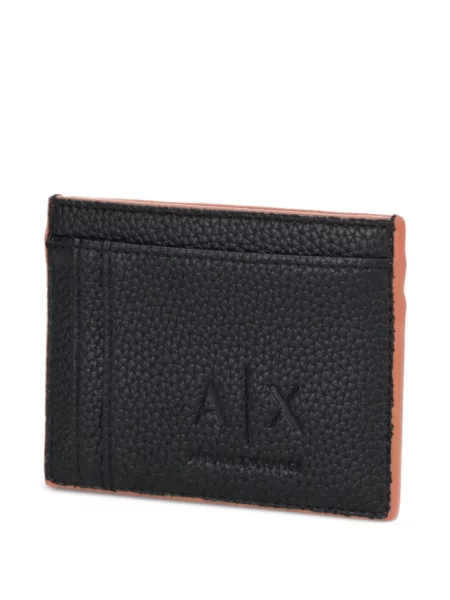 Pénztárca Armani Exchange autogrammal narancsszínű