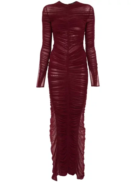 Rochie maxi Mugler de costum roșu