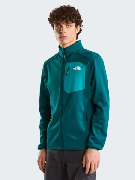 Флісова кофта The North Face M CREST FZ поліестер/еластан зелений