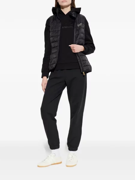 Hanorac cu glugă Ea7 Emporio Armani negru