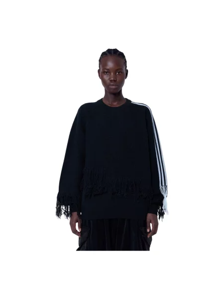 Sweter Y-3 w paski czarny