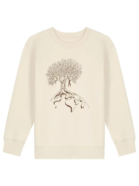 Life-Tree Sweater majica Kids Unisex Hanging On' bijela