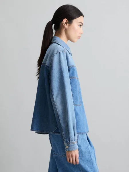 Сорочка повсякденна Marc O'Polo denim блакитний