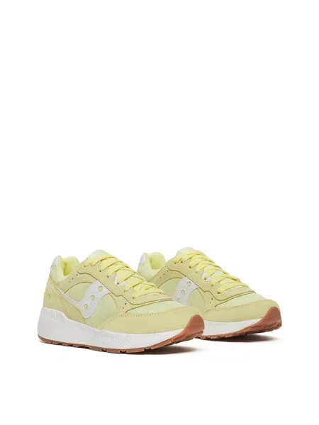 Замшевые повседневные кроссовки Saucony желтые