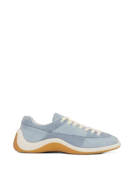 Sneakerși Carel Paris din piele de căprioară albastru