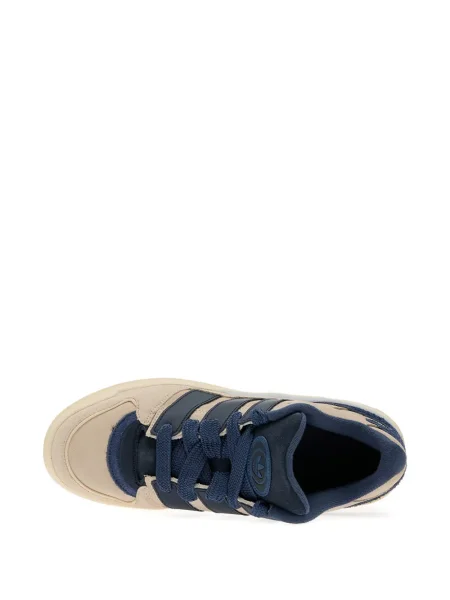 Sneakerși Adidas Gazelle din piele cu bretele albastru