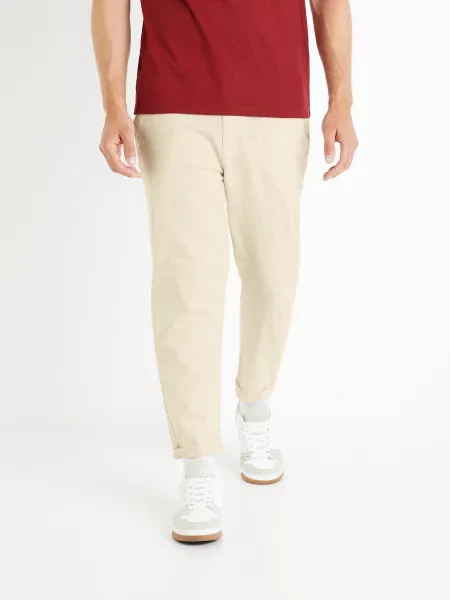 Pantaloni Celio casual bej