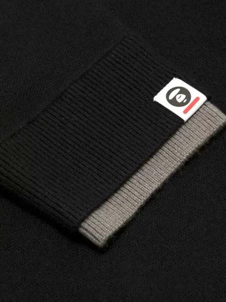 Hanorac cu glugă Aape By A Bathing Ape cu autograf negru