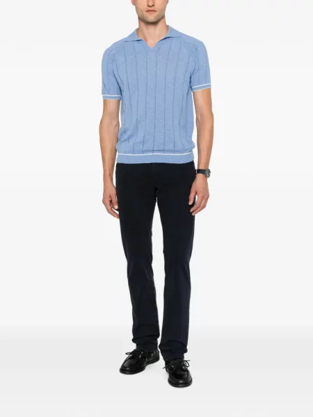 Scurt tricou Jeordie's cu dungi albastru