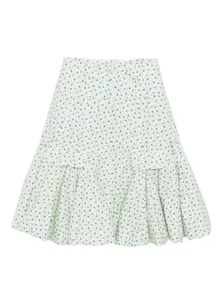 Spódnica midi Rokh w kwiatki z nadrukiem do kolan