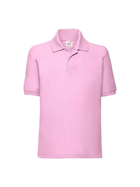 Tricou polo copii Fruit Of The Loom roz