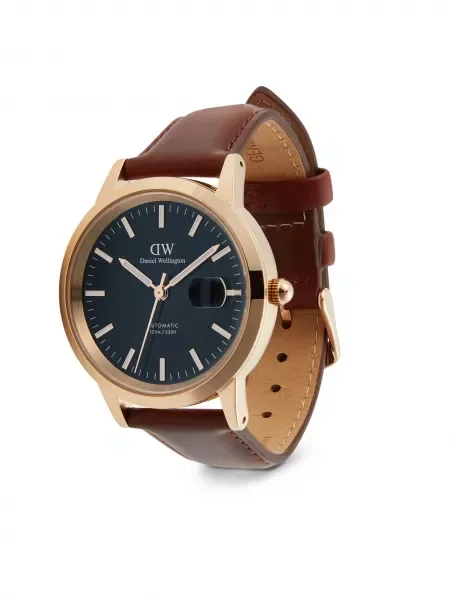 Pánske hodinky Daniel Wellington Iconic Automatic 40 hnedá
