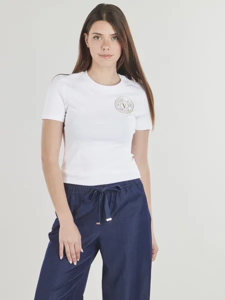 Tričko Versace Jeans Couture biela