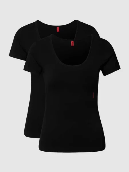 T-shirt z okrągłym dekoltem w zestawie 2 szt. Hugo czarna